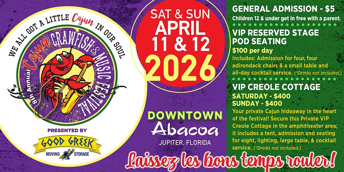 8th Annual Cajun Crawfish & Music Festival