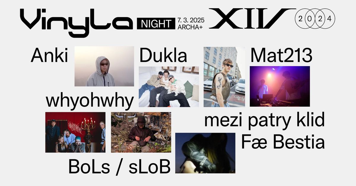 Vinyla night: Anki, boLs \/ sLob, Dukla, F\u00e6 Bestia, Mat213, mezi patry klid, whyohwhy 