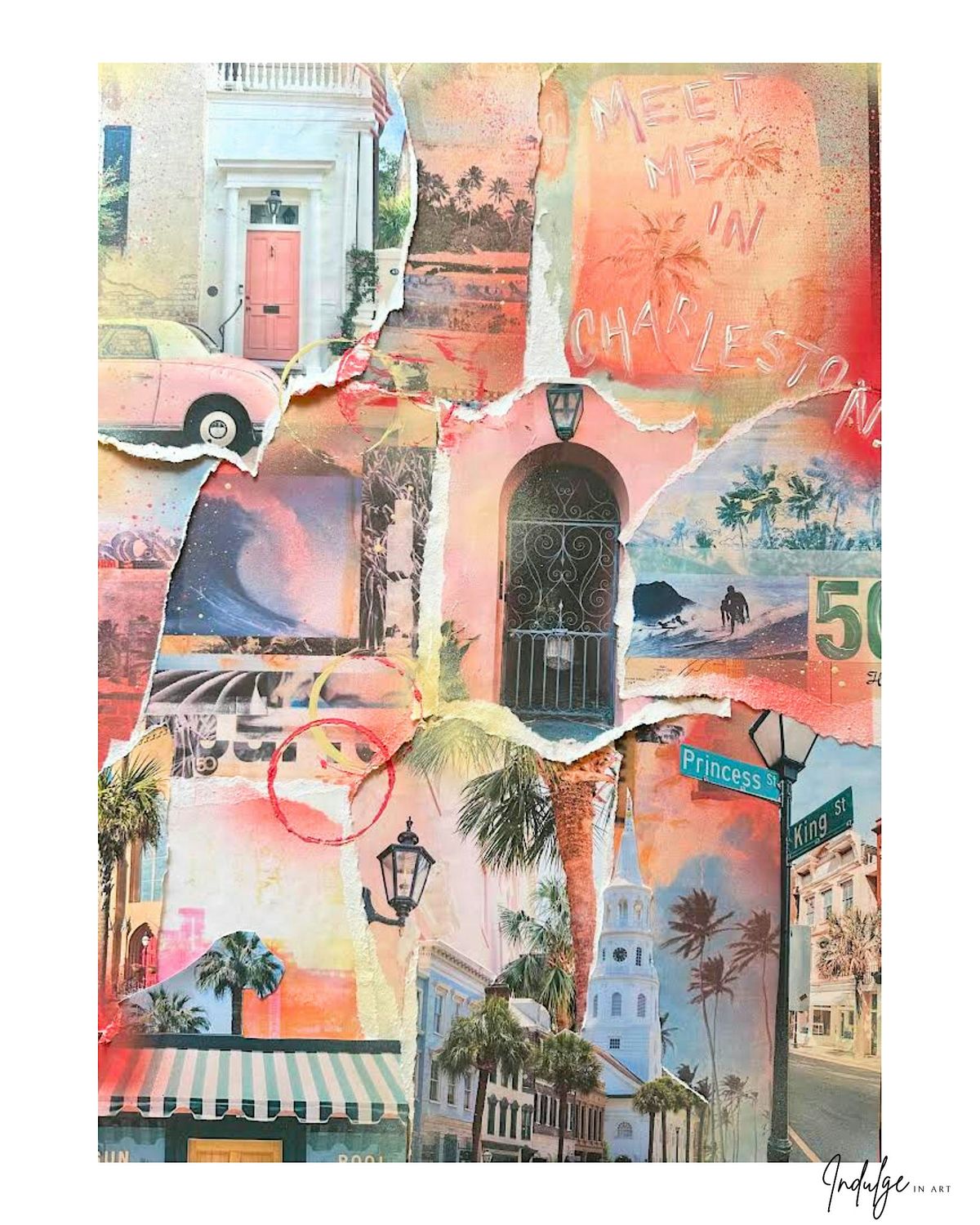 Indulge in Art: Mixed Media Workshop at Bl\u016bm Coffee