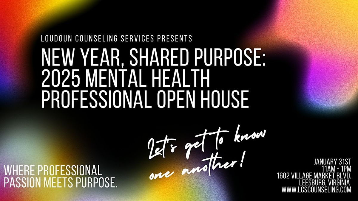 New Year, New Connections: Mental Health Professionals Open House