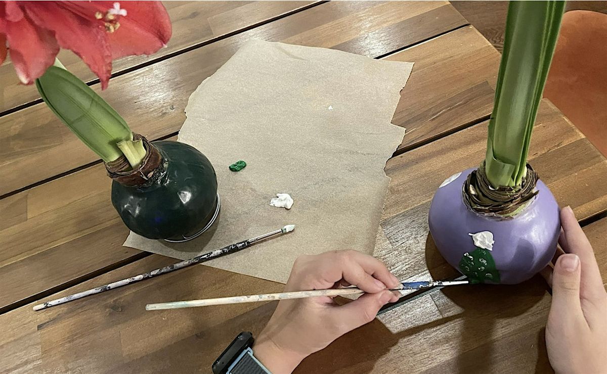 Amaryllis Bulb Painting at Mahoney's Tewksbury