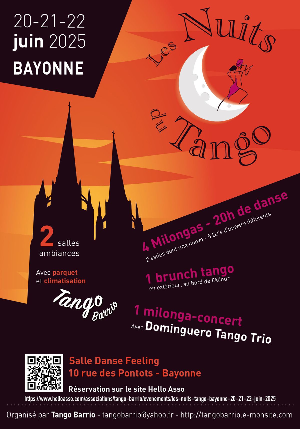 Les Nuits Tango Bayonne 20.21.22 juin 2025