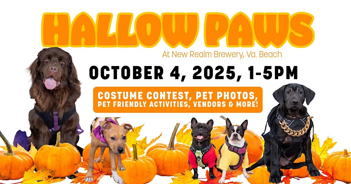 Hallow Paws: A Spook-tacular Pet Bash at New Realm VB!