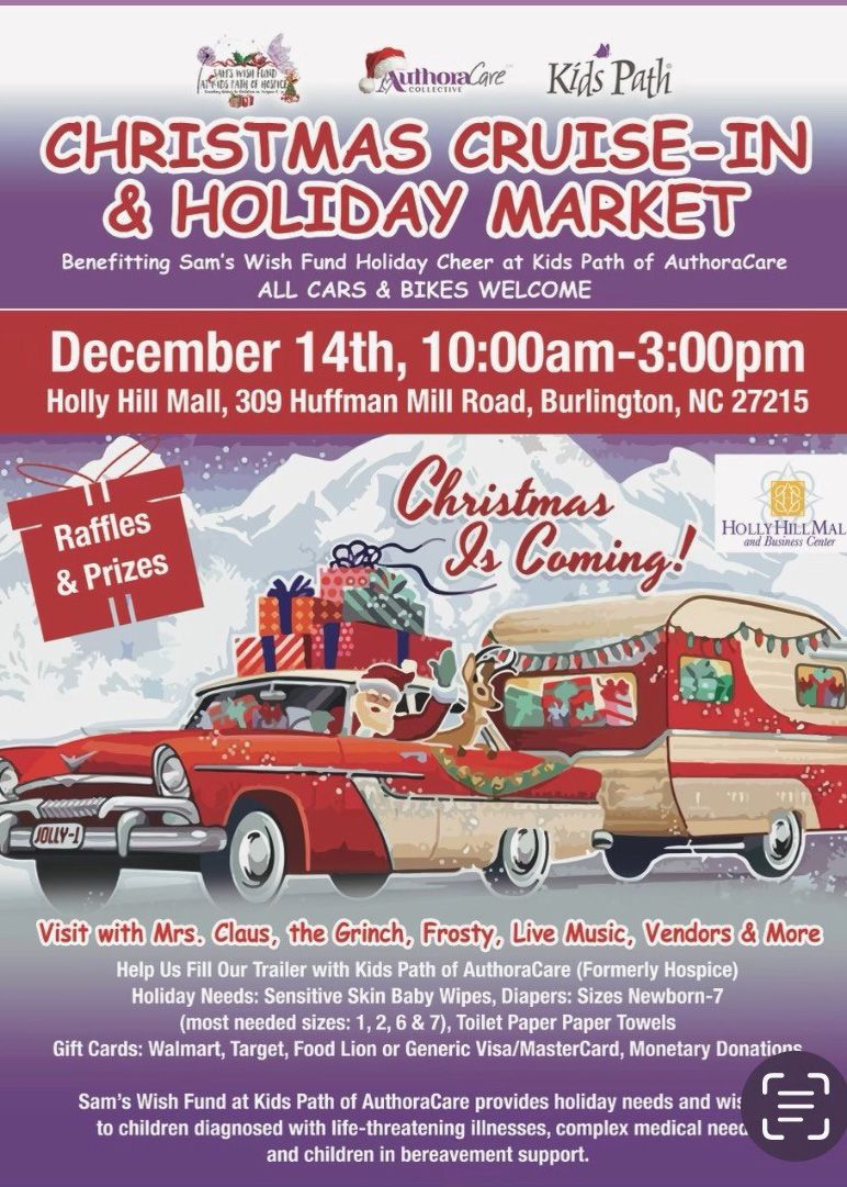 Christmas Cruise-In & Holiday Market (Benefitting Sam's Wish Fund Holiday Cheer)