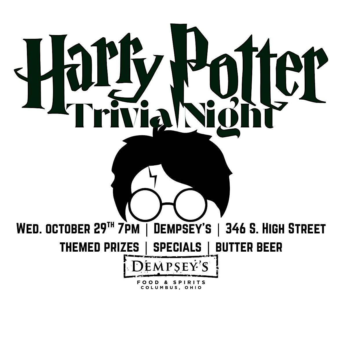 Harry Potter Trivia Hosted By Dempsey's