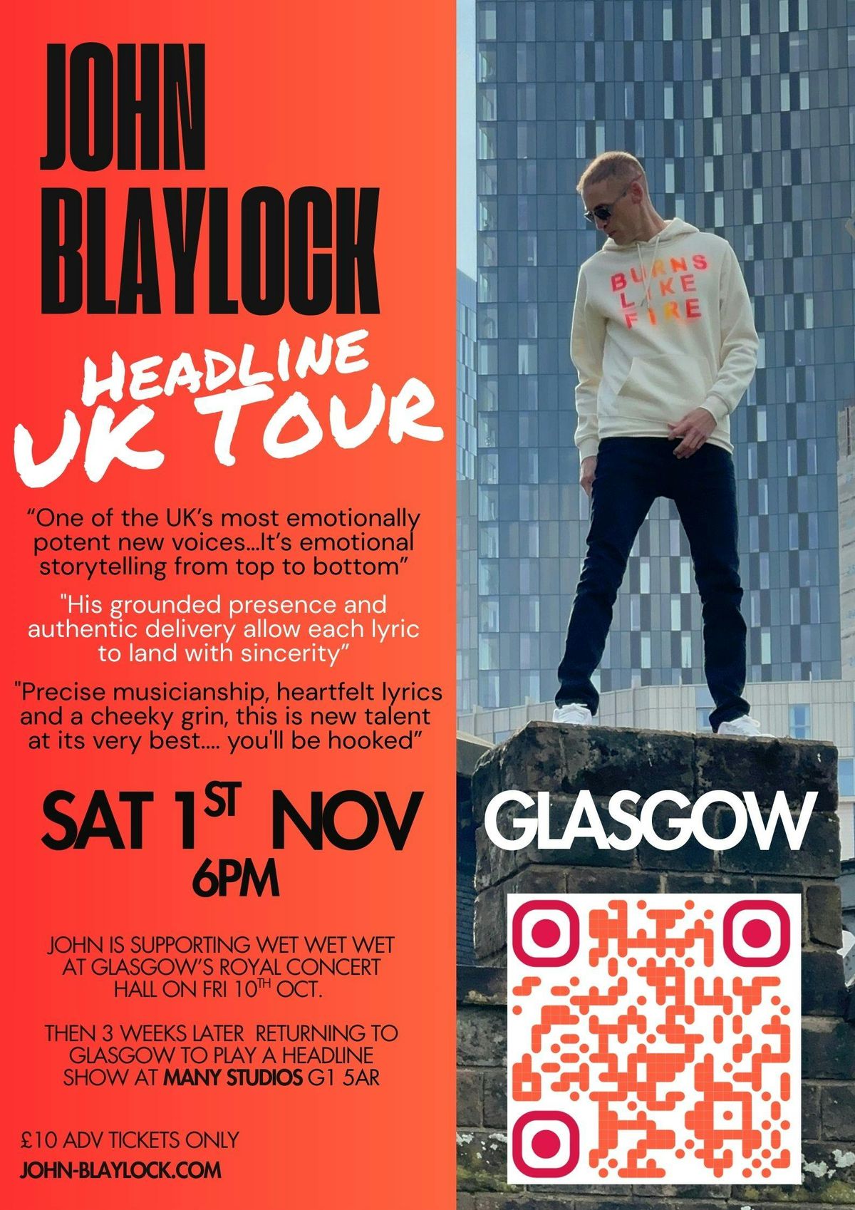 John Blaylock Glasgow Gig