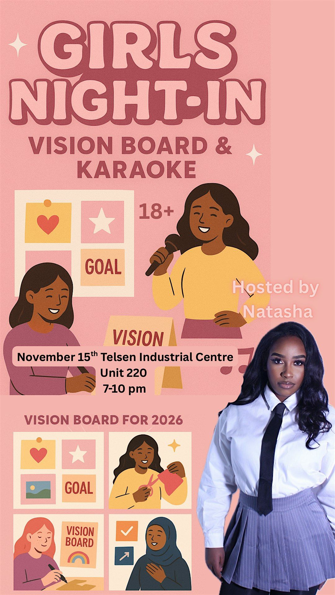 Girls Night In Vision Board & Karaoke