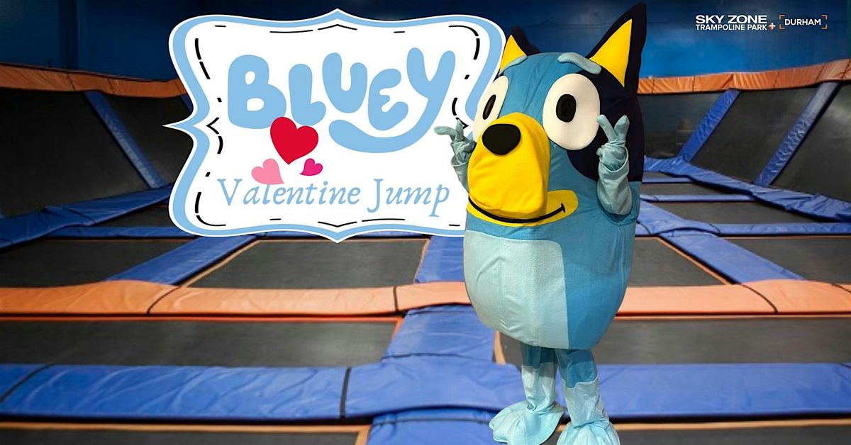 Bluey's Valentine Jump at Sky Zone