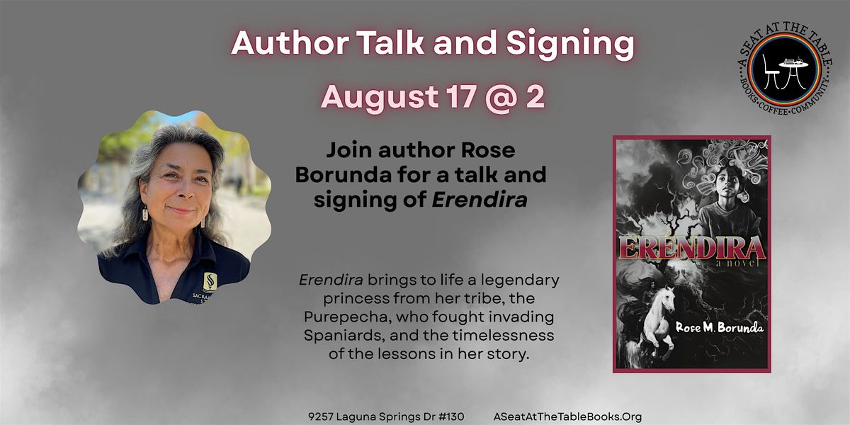 Author Talk + Signing w\/ Rose Borunda: Erendira