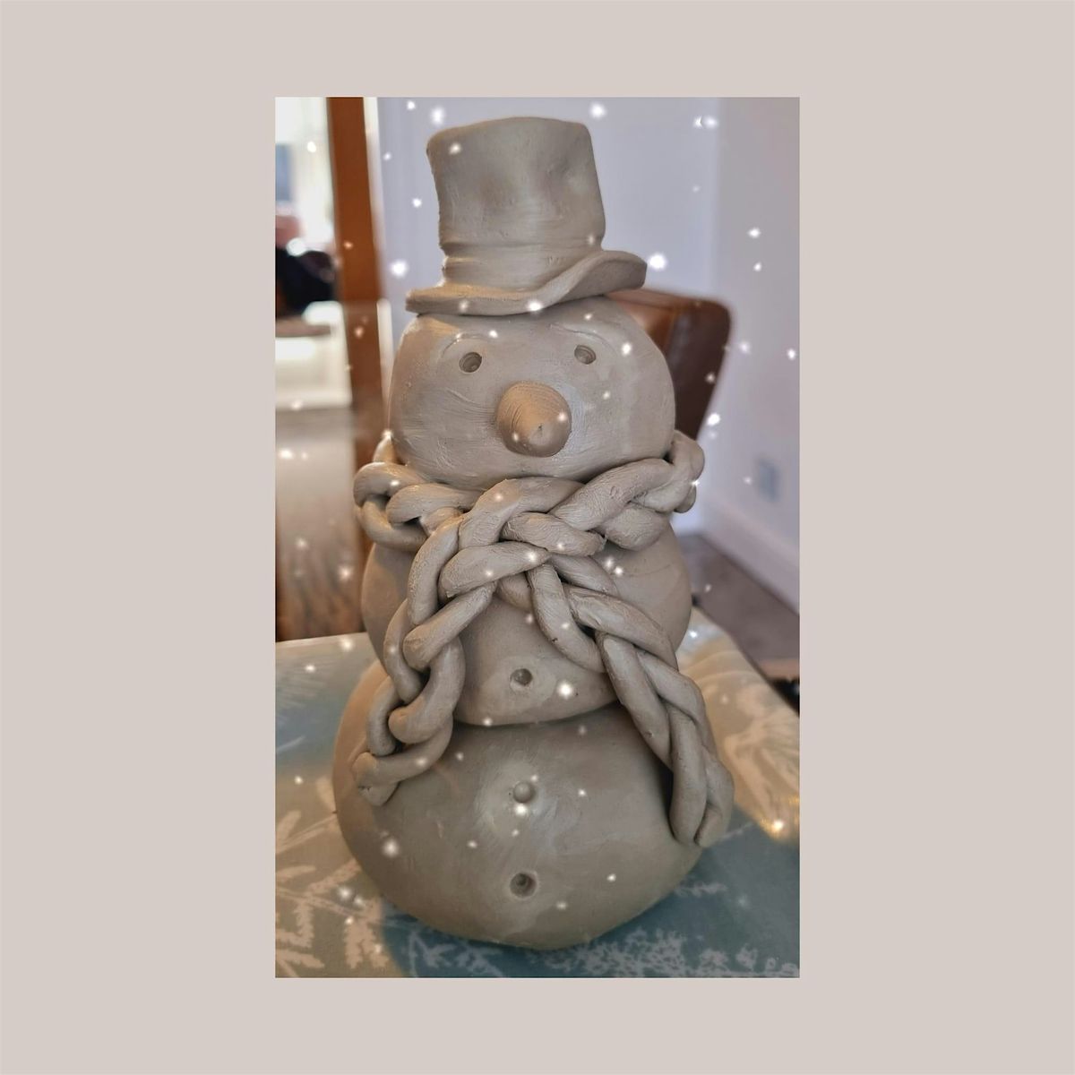 Ceramic Hand Building Workshop - Christmas Snowman