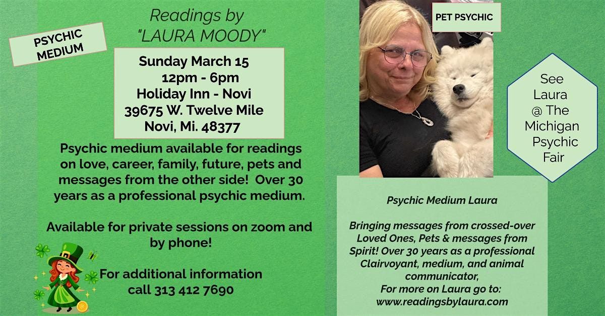 Luck of the Irish - Psychic Reading with Medium Laura Moody in Novi!