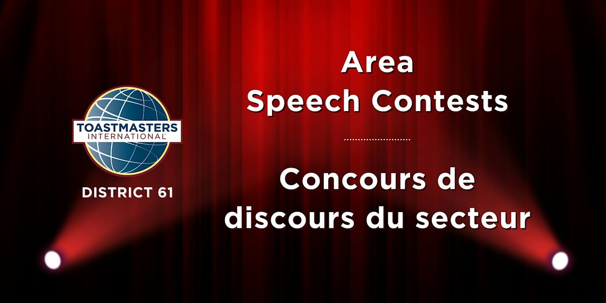 Toastmasters District 61 Secteur 50,52  Speech Contests \/ Concours discours