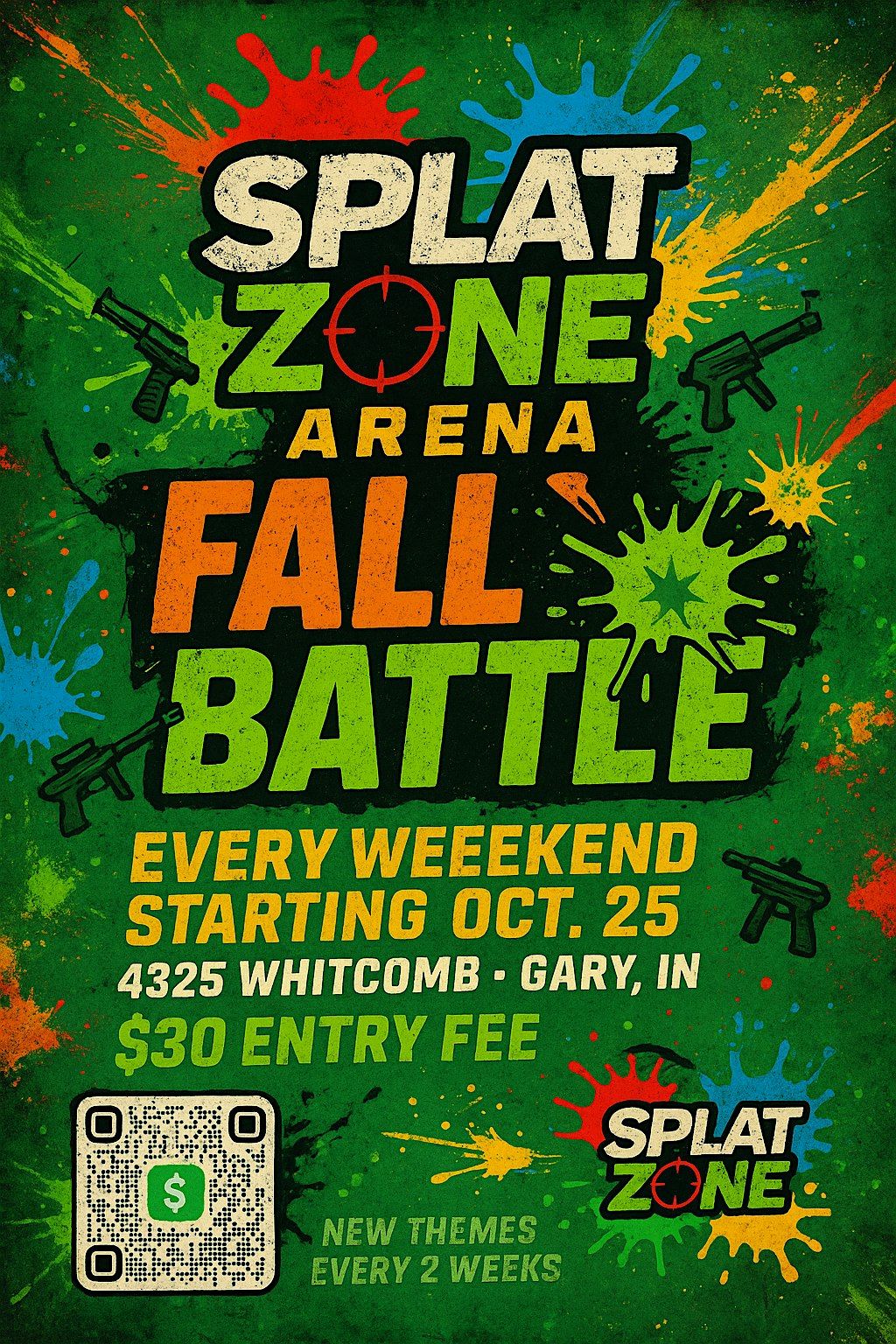 Splat Zone Arena Fall Battle