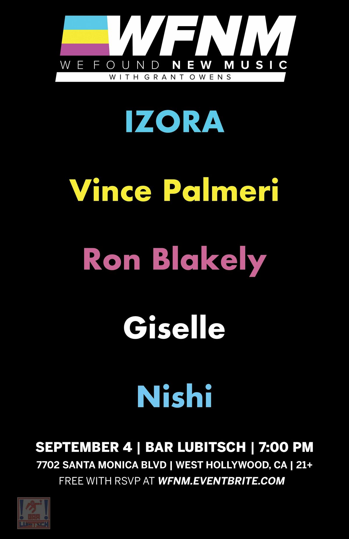 IZORA,  Vince Palmeri,  Ron Blakely,  Giselle,  Nishi