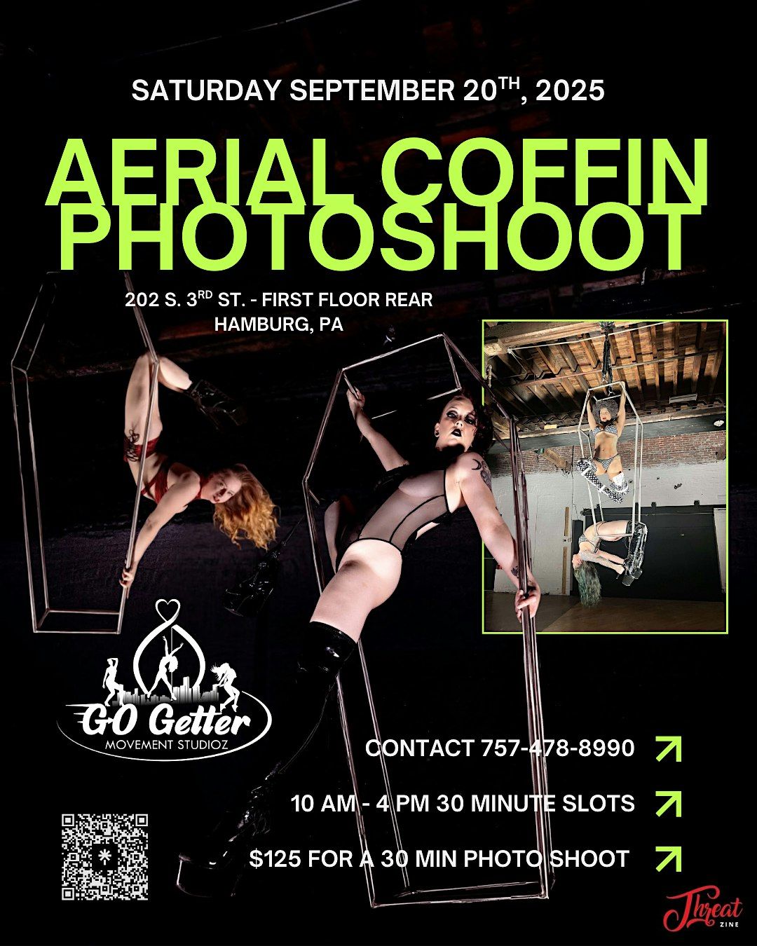 Aerial Coffin Apparatus Photoshoot