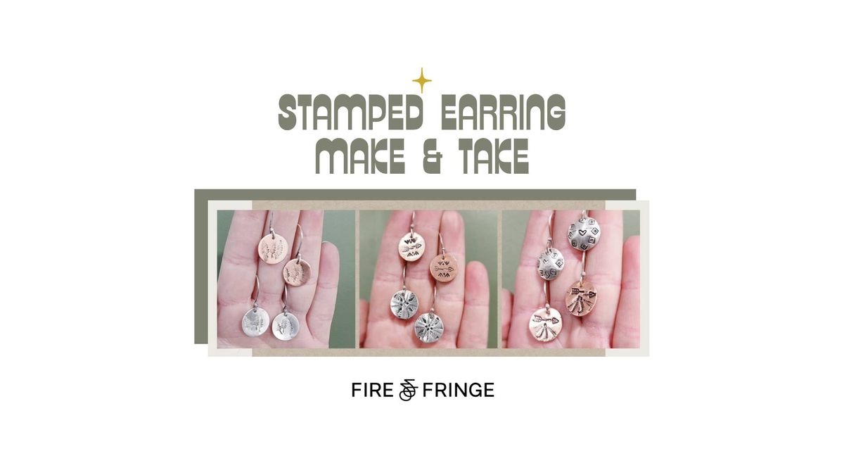 Adult Stamped Earring Make and Take