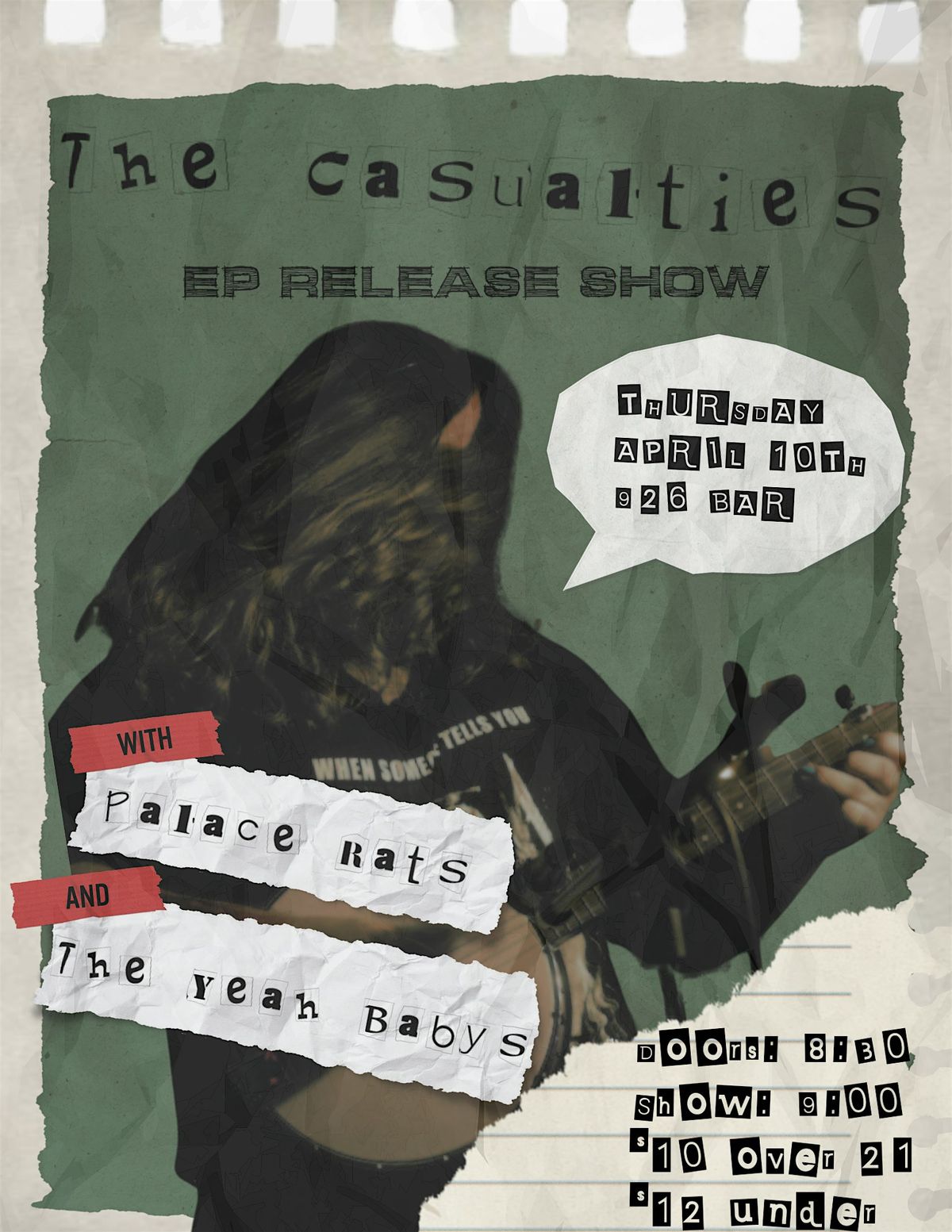 The Casualties EP release show w\/ Palace Rats, The Yeah Babys at 926 Bar