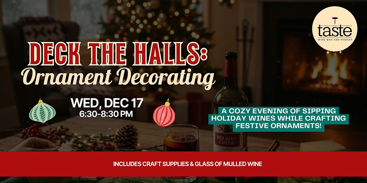 DIY Ornament Decorating at Taste Wine Bar