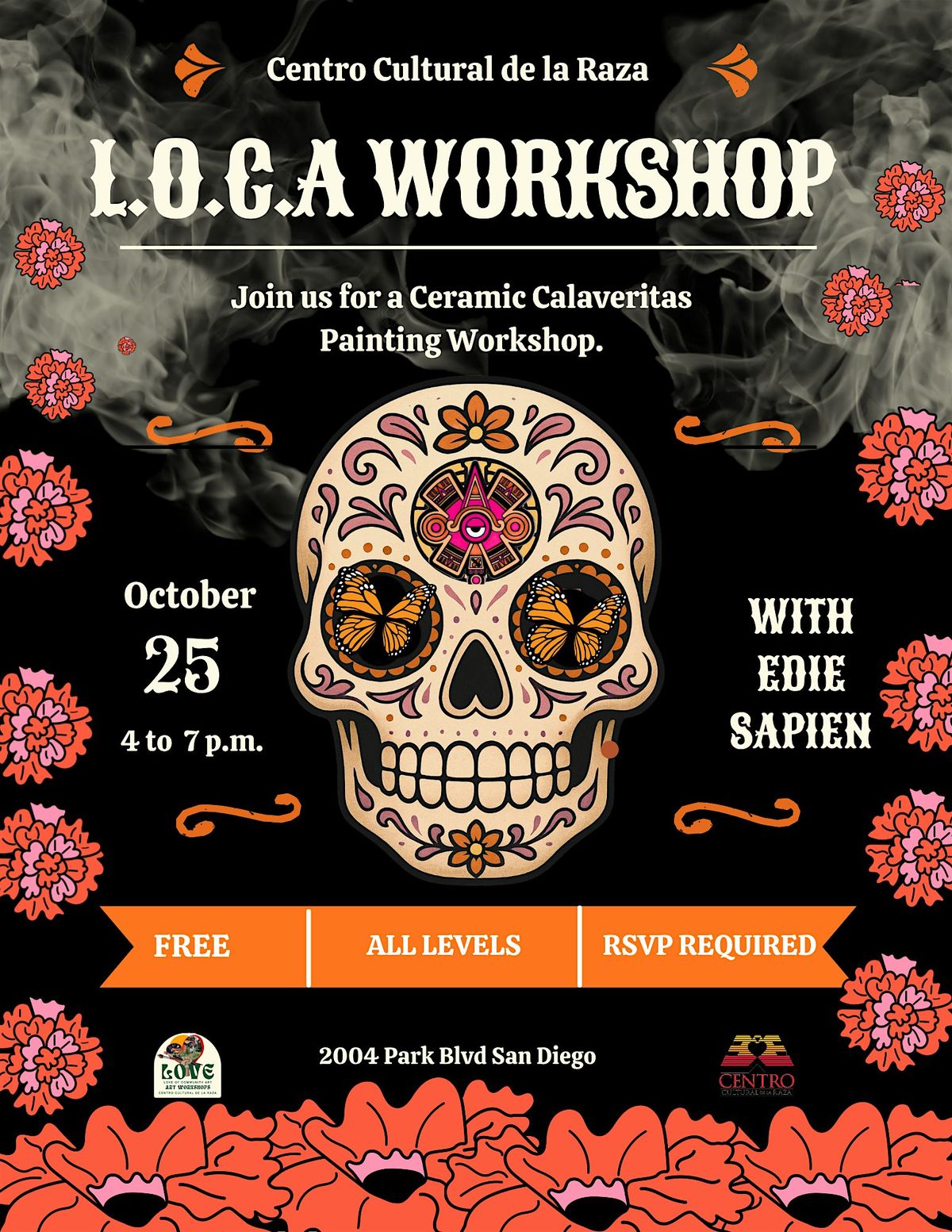 Ceramic Calaveritas Painting Workshop