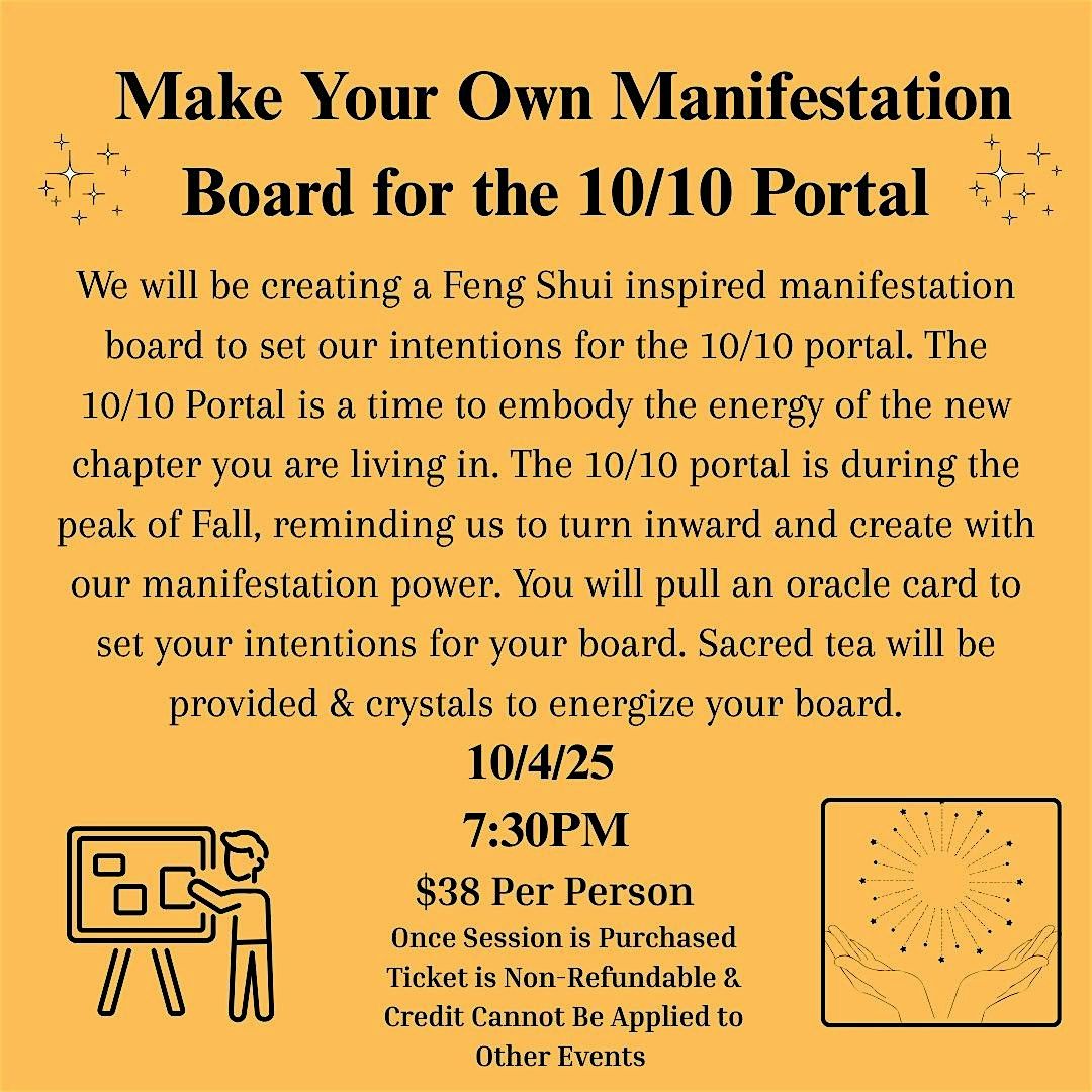 Make Your Own Manifestation Board for the 10\/10 Portal