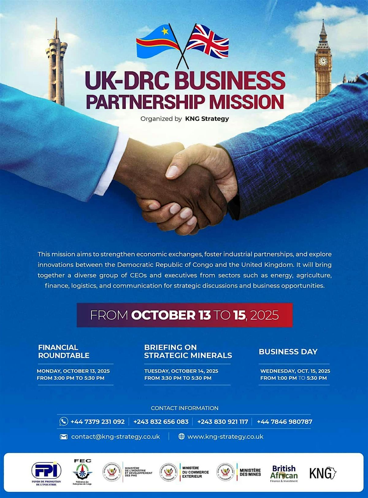UK\u2013DRC Business Partnership Mission