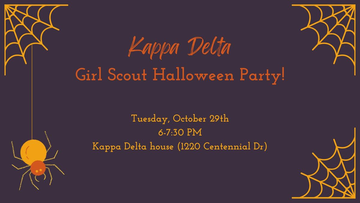 Kappa Delta + Girl Scout Halloween Party