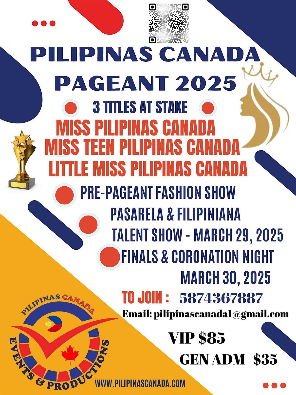 PILIPINAS CANADA PAGEANT FINALS & CORONATION 2025