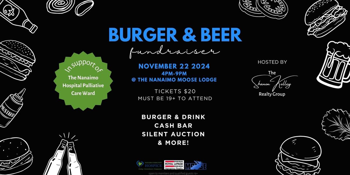 Burger and Beer Fundraiser for Palliative Care