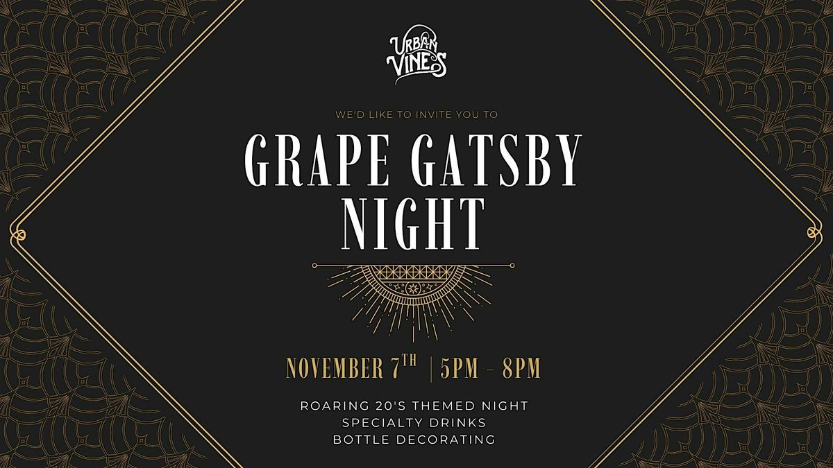 Grape Gatsby Night: Bottle Decorating