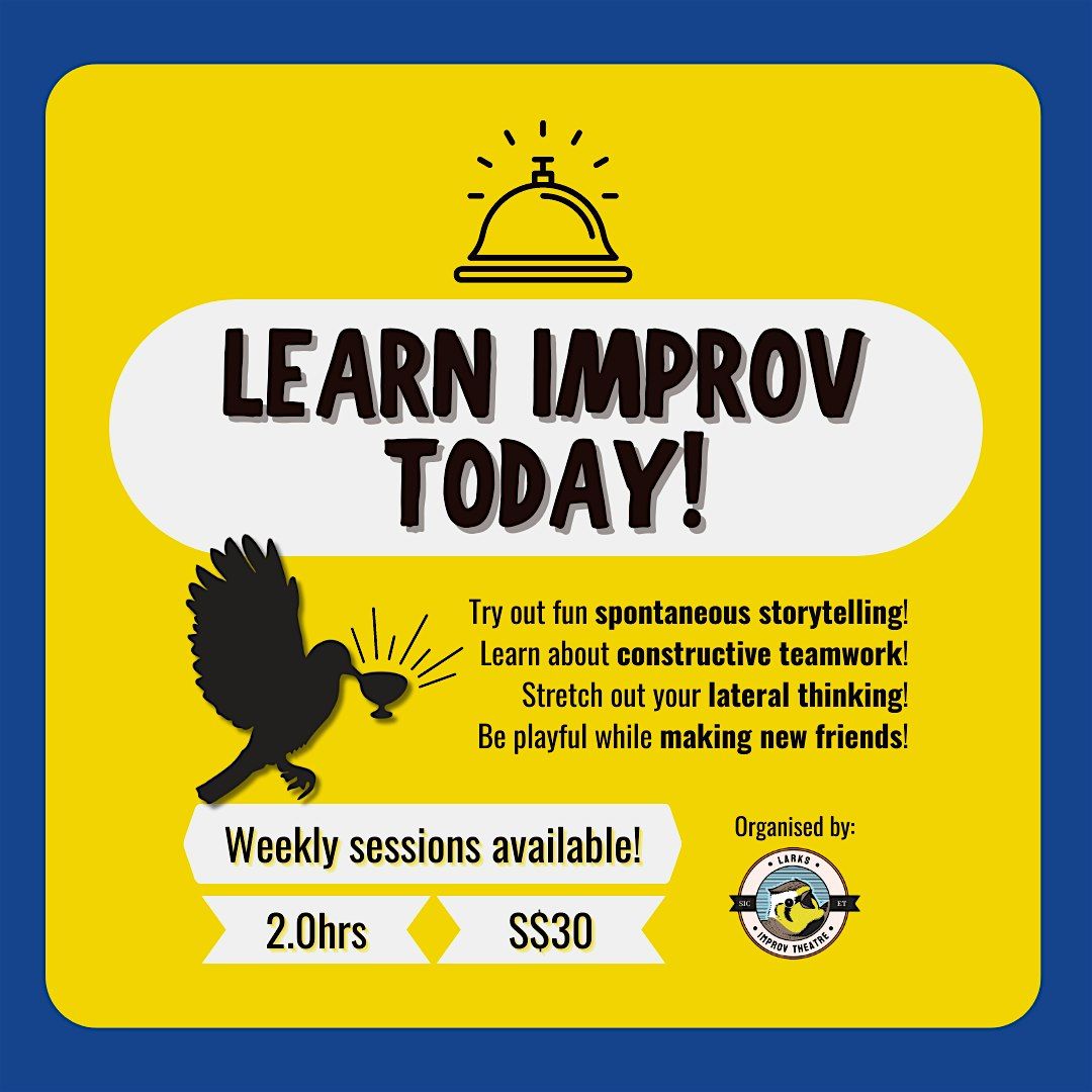 LEARN IMPROV TODAY! (Improv Taster Sessions)