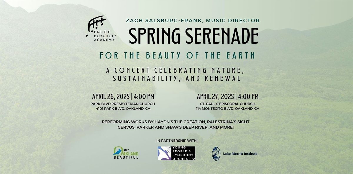 Spring Serenade #1 - A Concert for Sustainability and Renewal