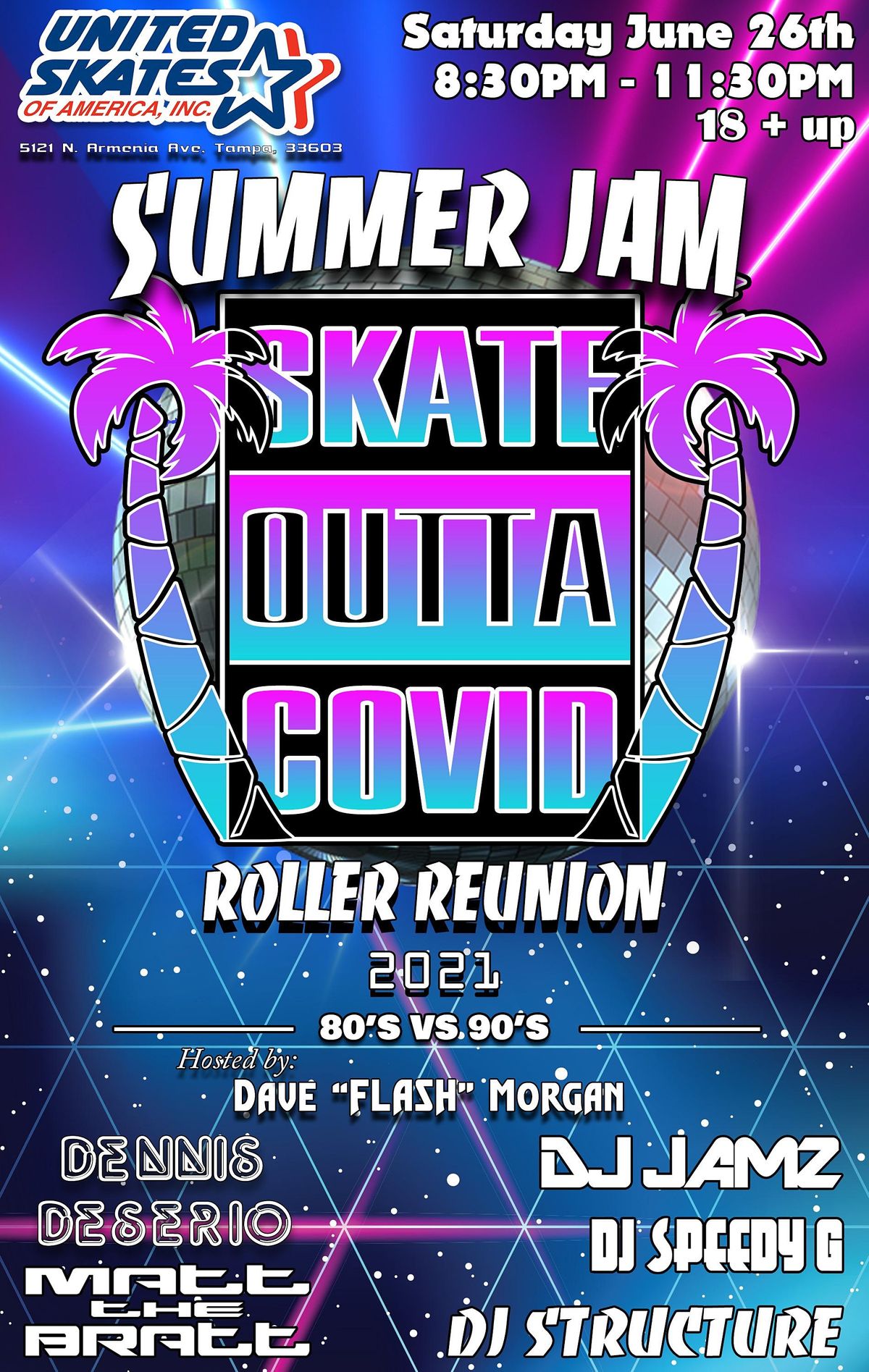 Summer Skate Jam! \u2018Skate Out of Covid\u2019 Reunion Skate