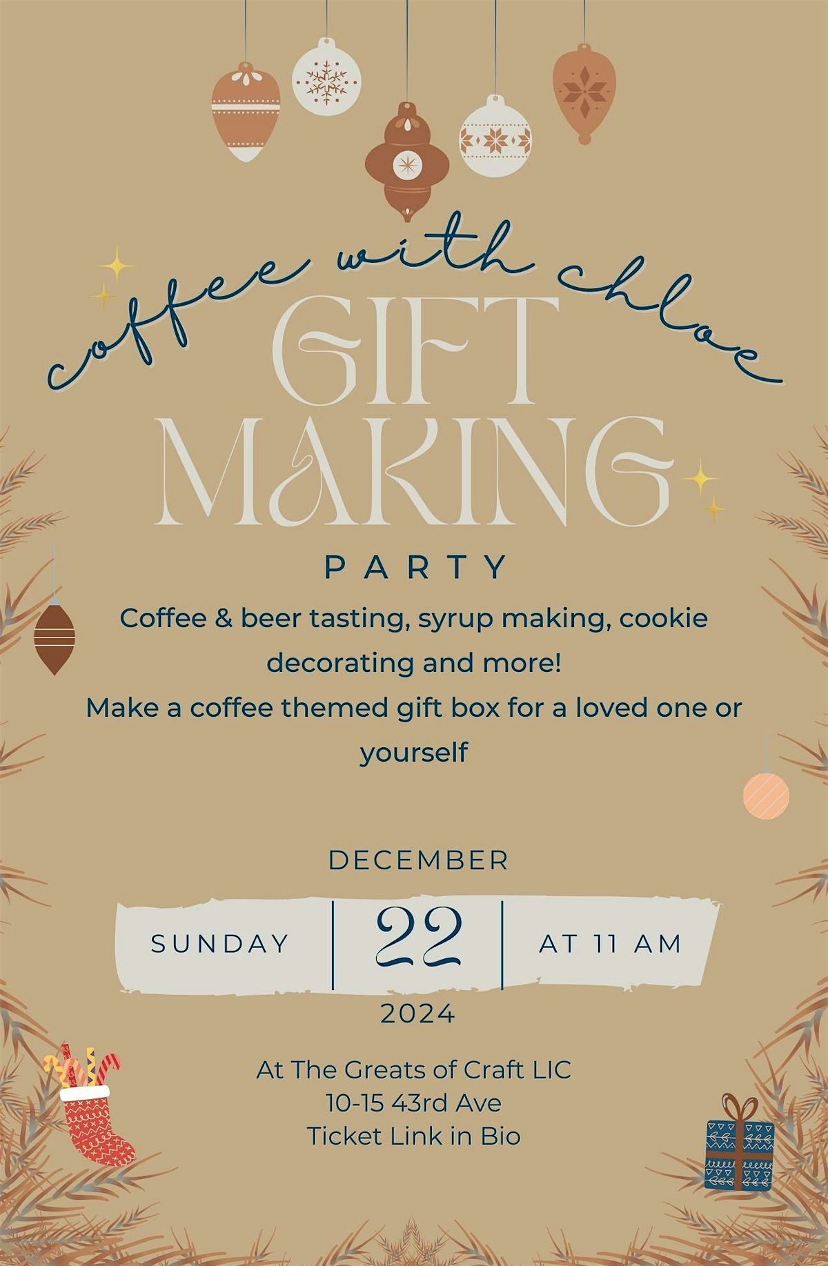 Coffee with Chloe: Holiday Gift Making Party