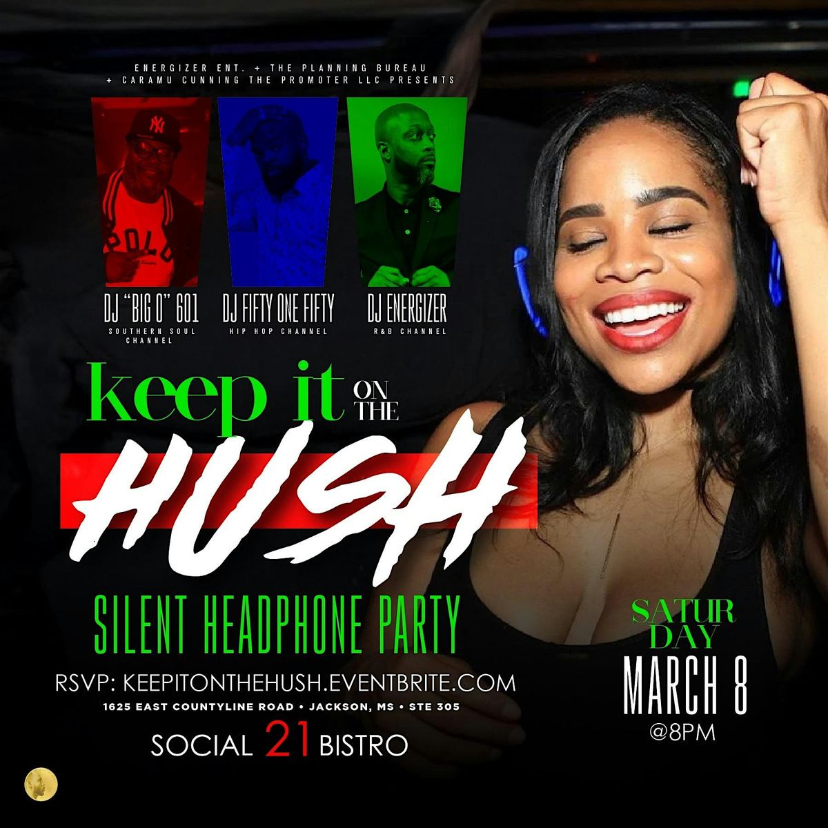 KEEP IT ON THE HUSH - SILENT HEADPHONE PARTY