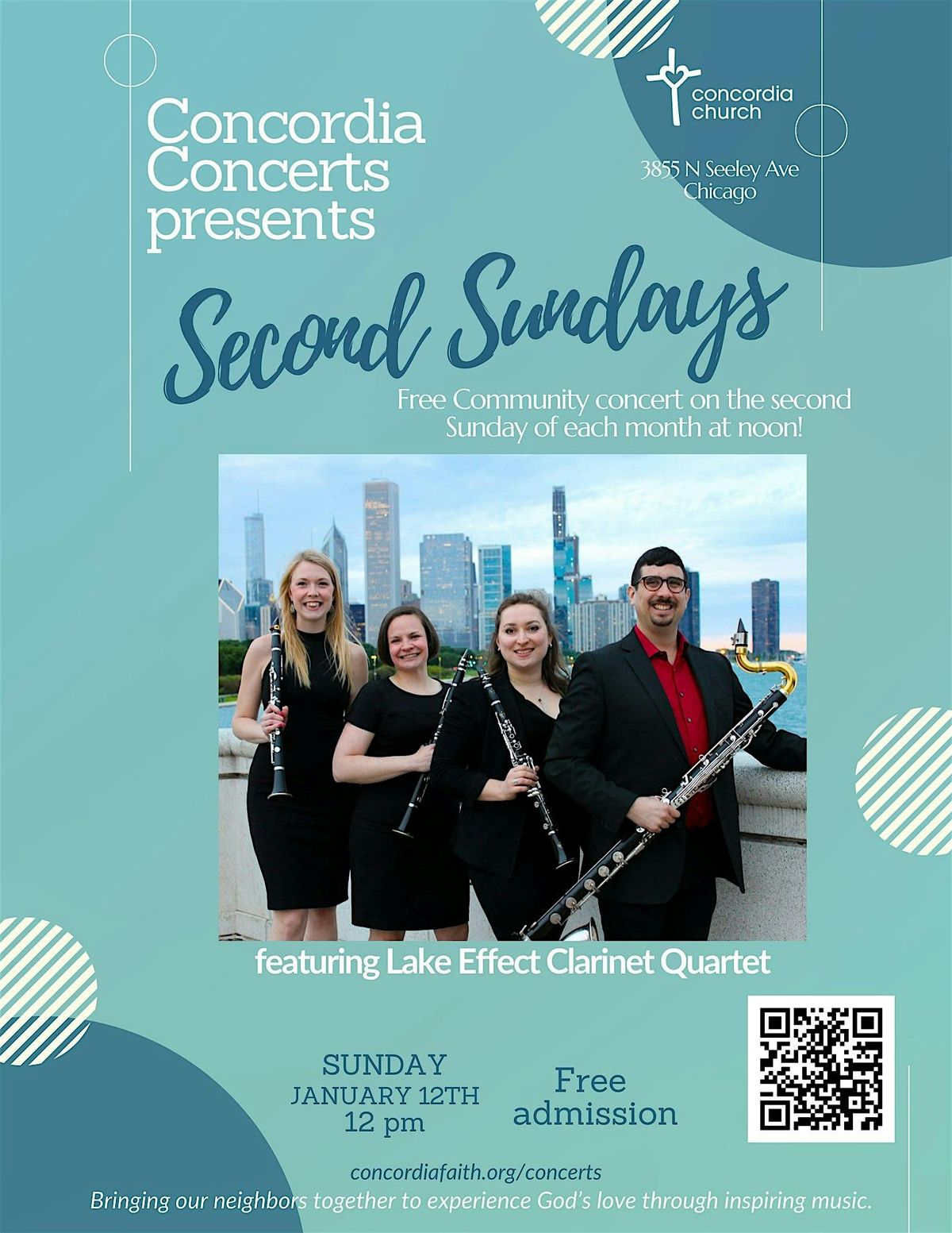 FREE Concert featuring Lake Effect Clarinet Quartet