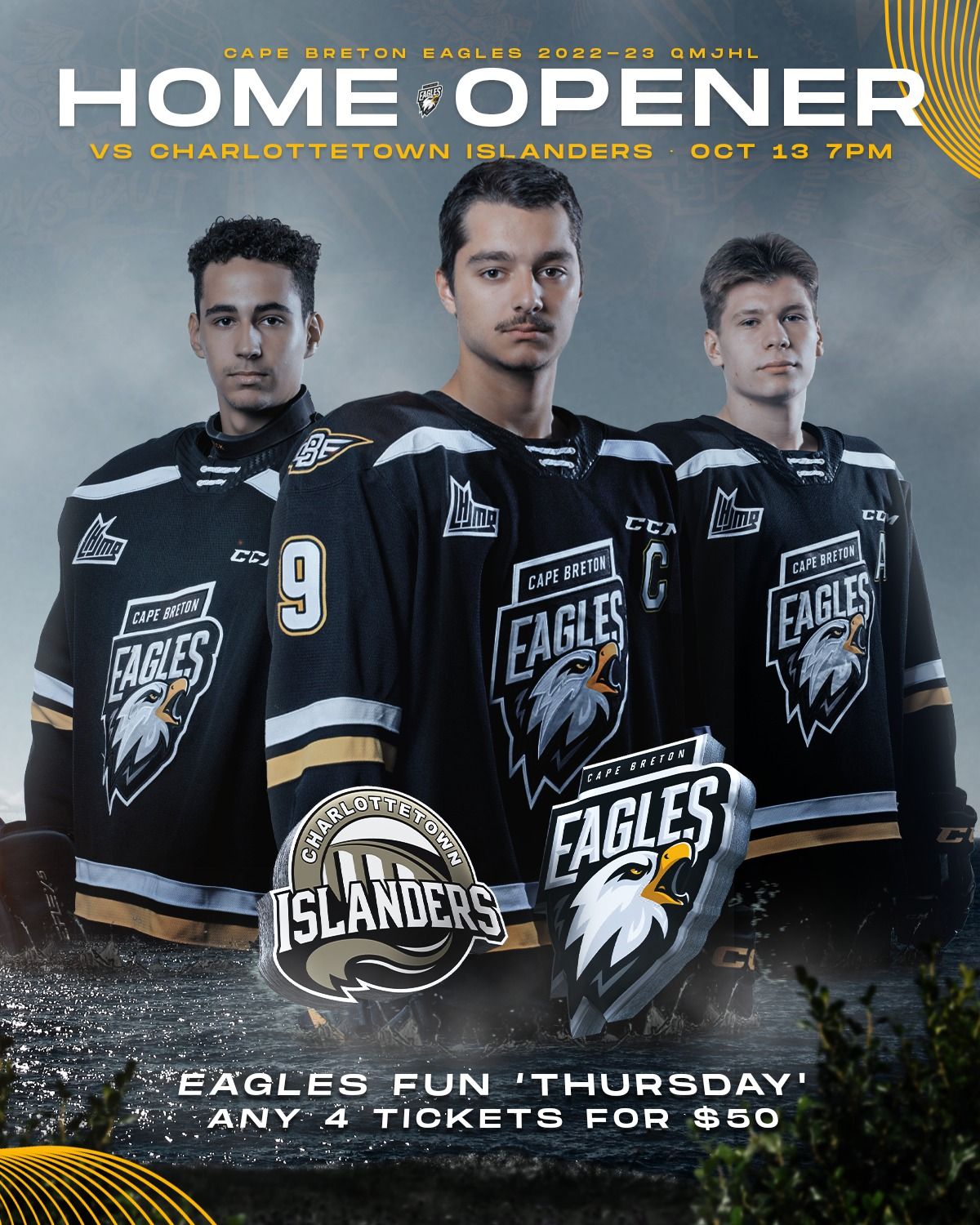 Charlottetown Islanders at Cape Breton Eagles at Centre 200