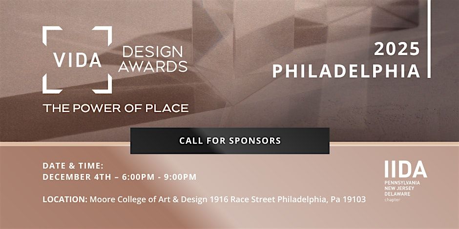 2025 Visionary Interior Design Awards - CALL FOR SPONSORS