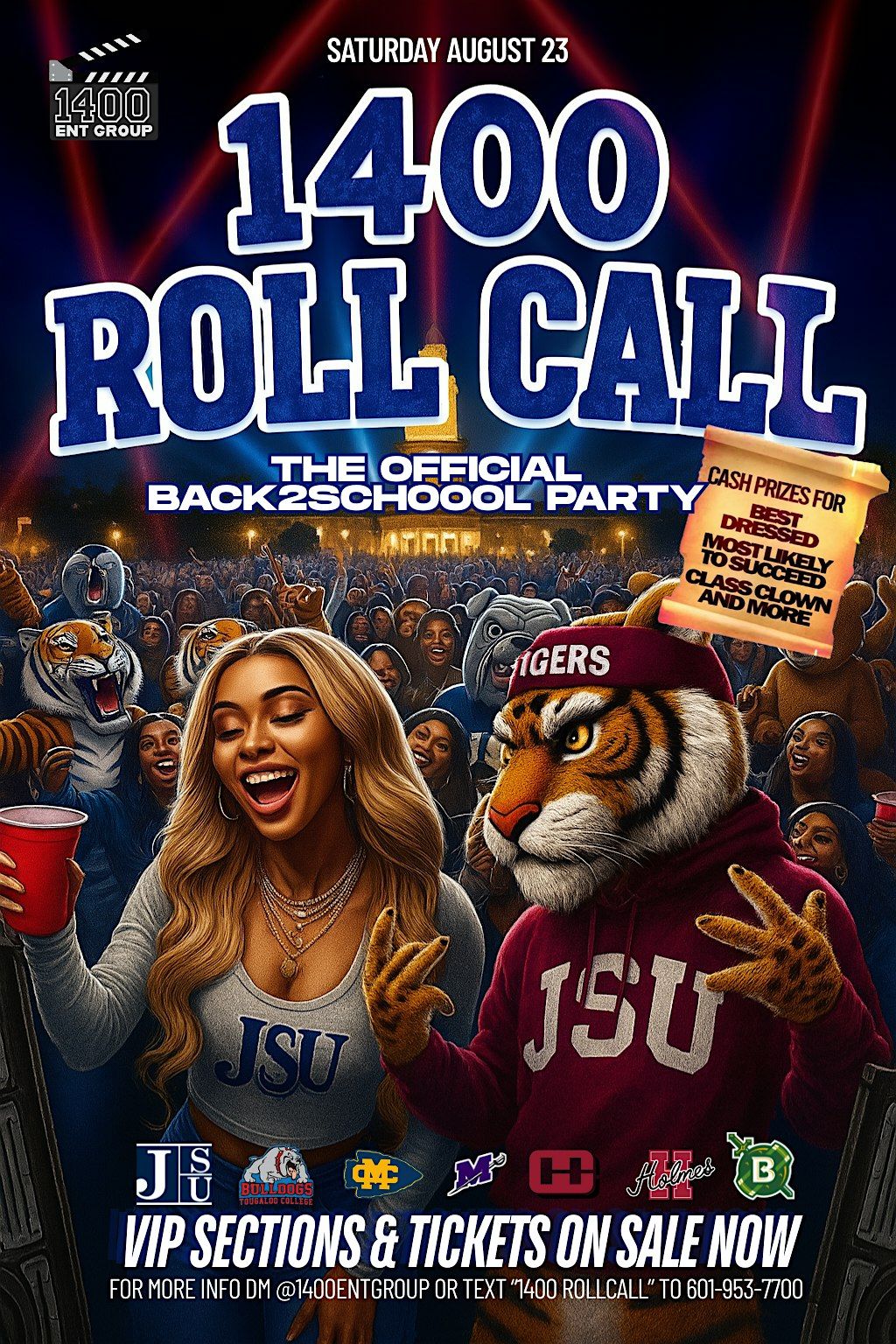 1400 ROLL CALL OFFICIAL BACK2SCHOOL PARTY