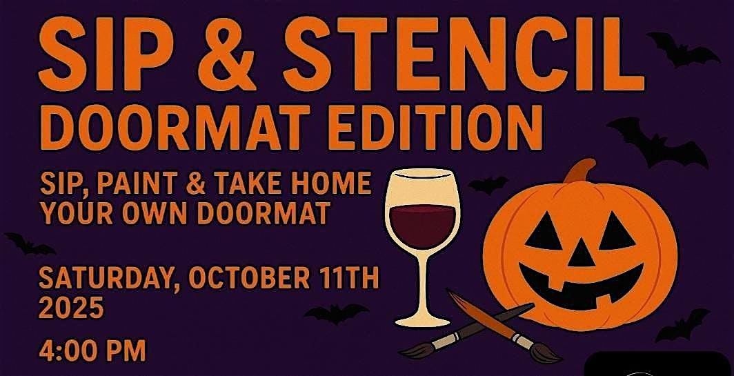 Sip & Stencil: Doormat Edition