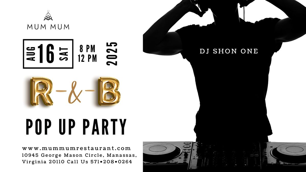 R & B POP UP PARTY