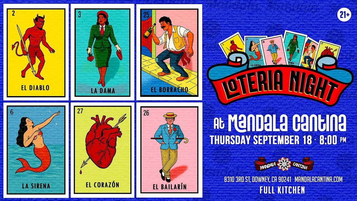 Loteria Night @Mandala Cantina (Food+Drinks+ Prizes) (21+)
