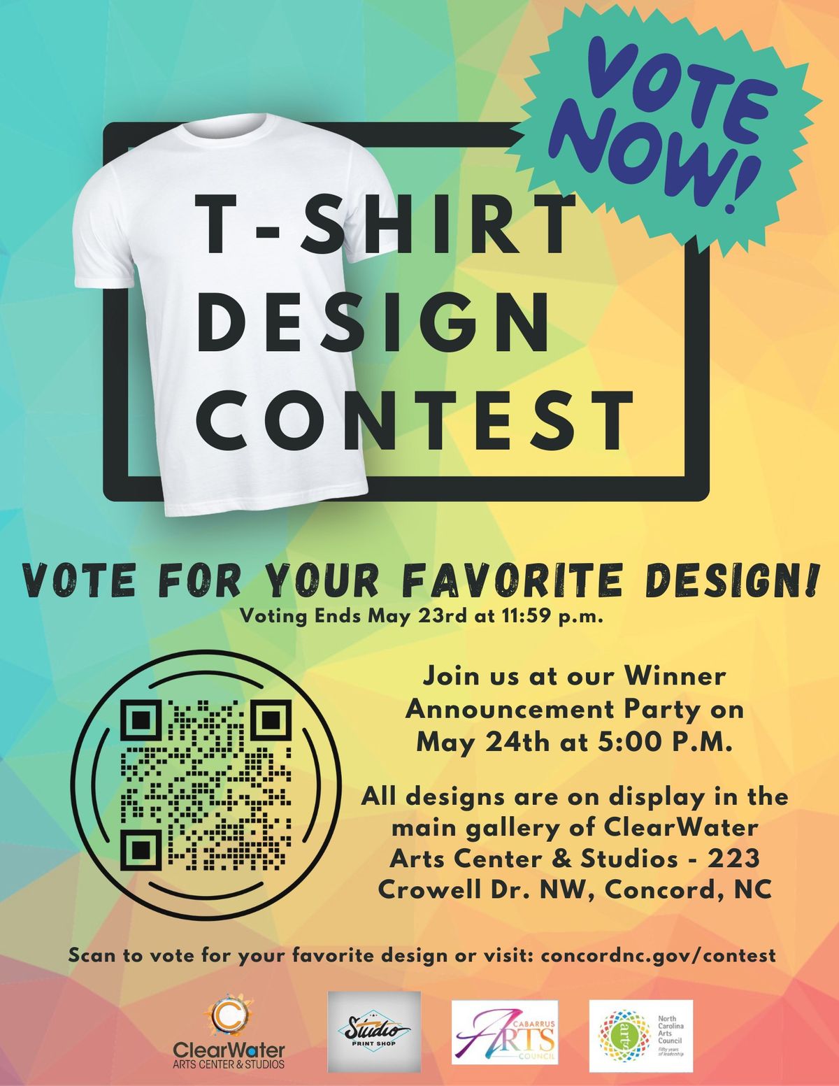 WINNER ANNOUNCEMENT PARTY for T-Shirt Contest 