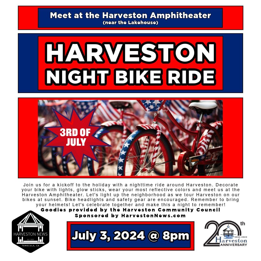 Harveston Nighttime Bike Ride