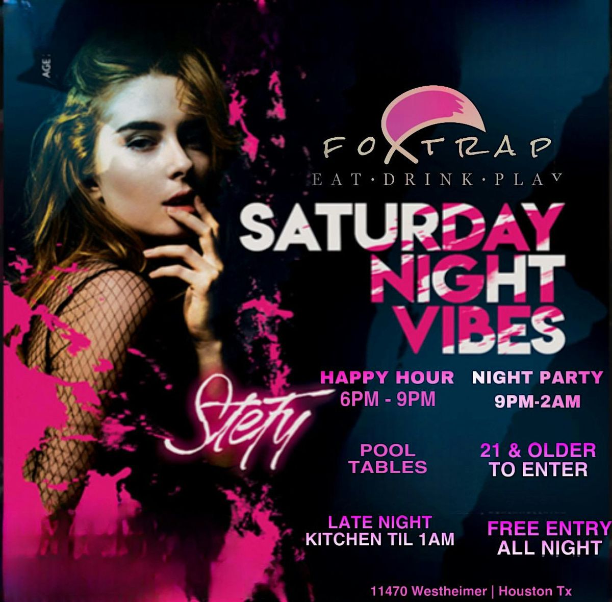 Saturday Night Vibe with Live DJ | Dinner |Happy Hour | Hookah |Pool Tables