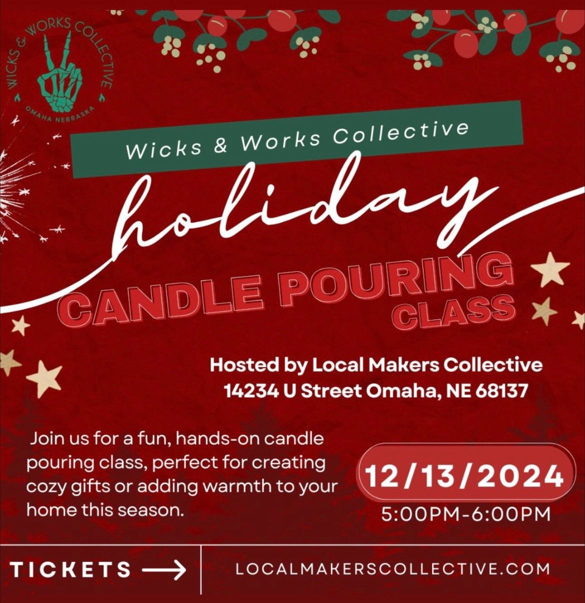 Holiday Candle Pouring Class 