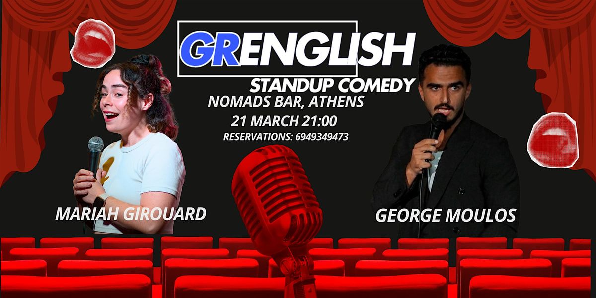 Standup Comedy Show in English 21 March in Athens!