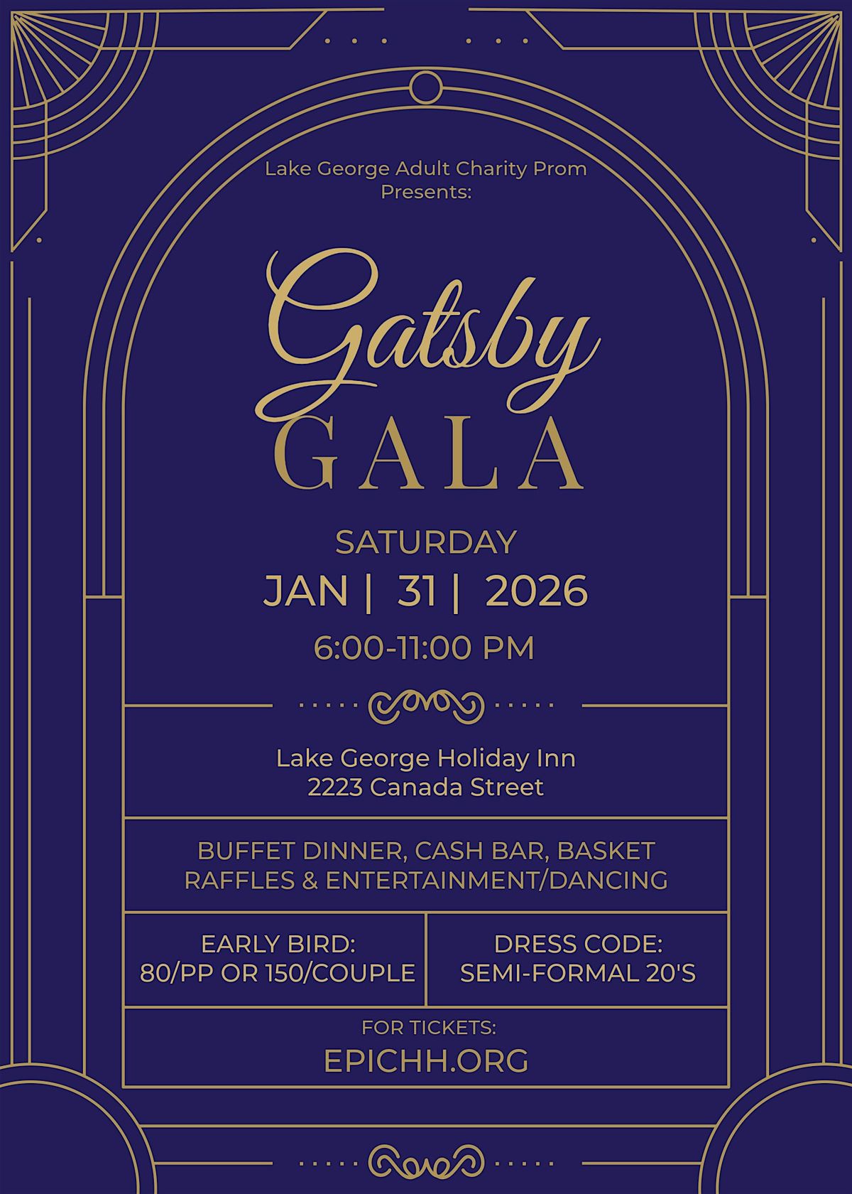 2026 Lake George Adult Charity Prom