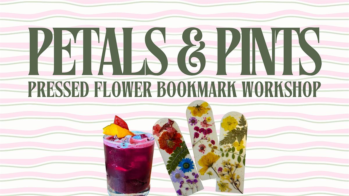 Petals & Pints: DIY Pressed Flower Bookmarks + Cider