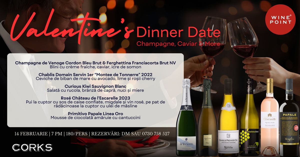 Valentine\u2019s Dinner Date | Caviar, Champagne and More with Wine Point