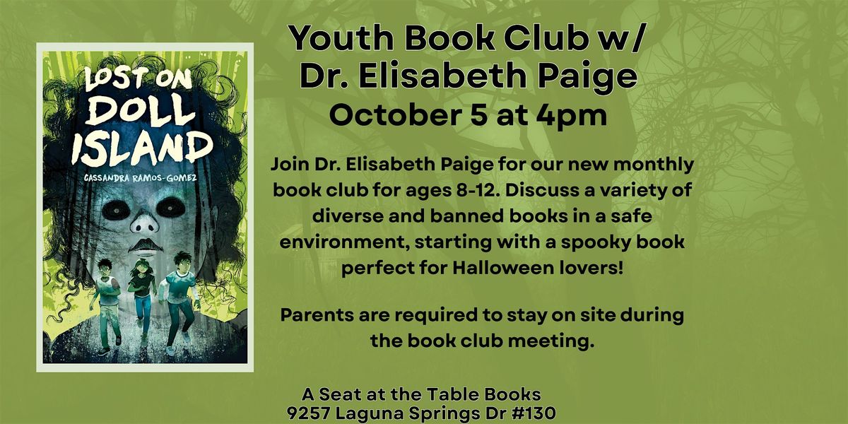 Youth Book Club w\/ Dr. Elisabeth Paige: Lost on Doll Island